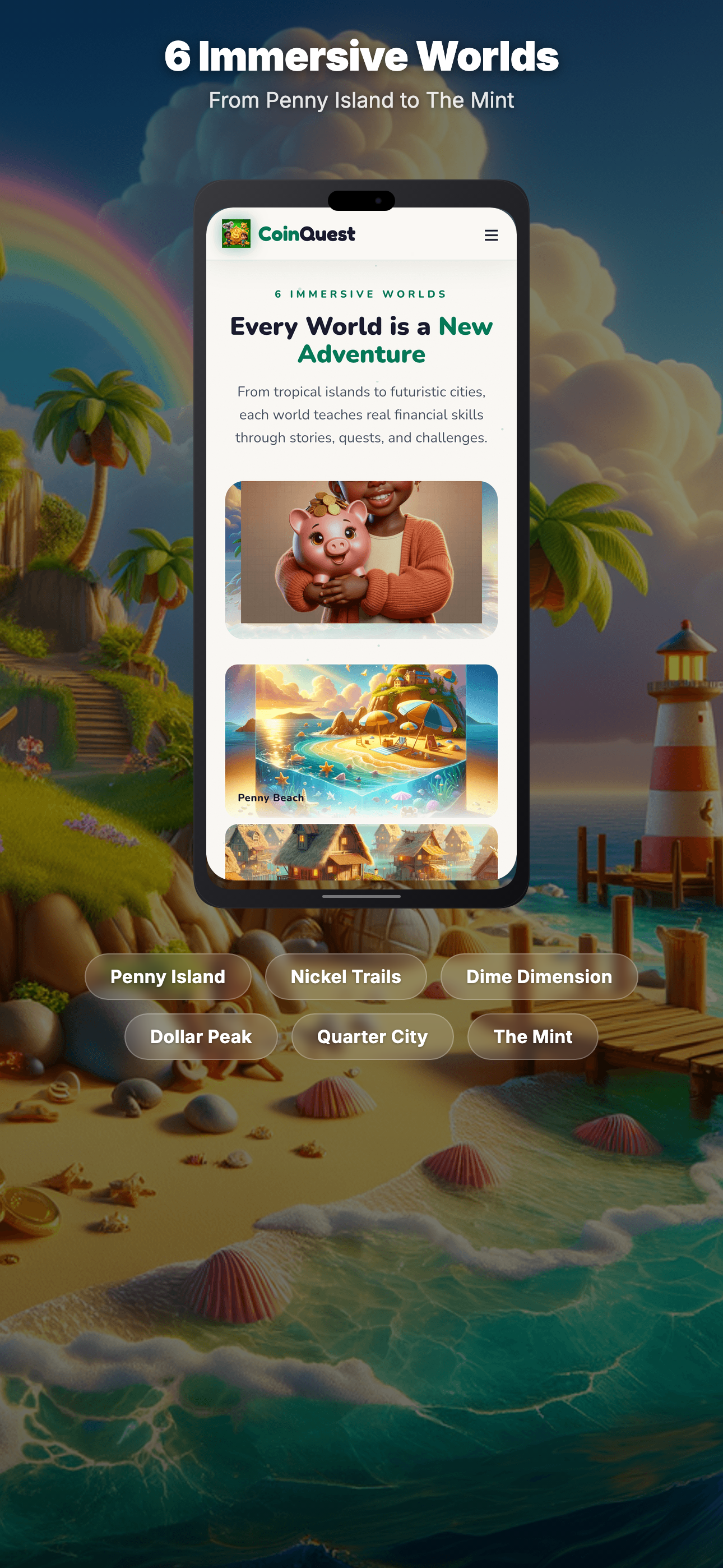 CoinQuest app screen 2